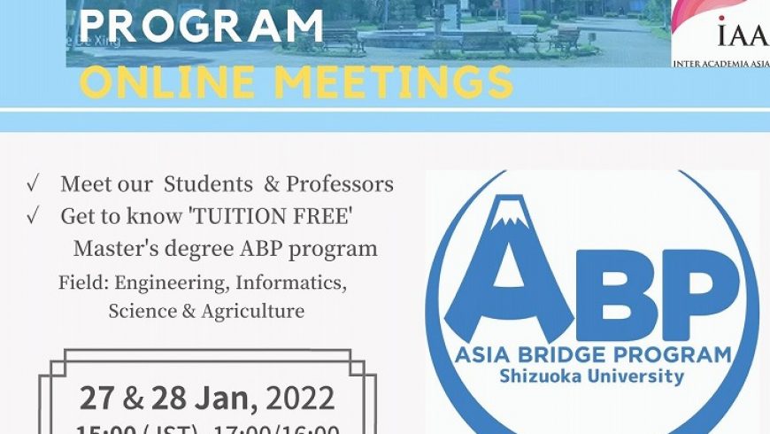 Jan 27＆28　2022: Master’s student & faculty online meeting: ABP &IAA